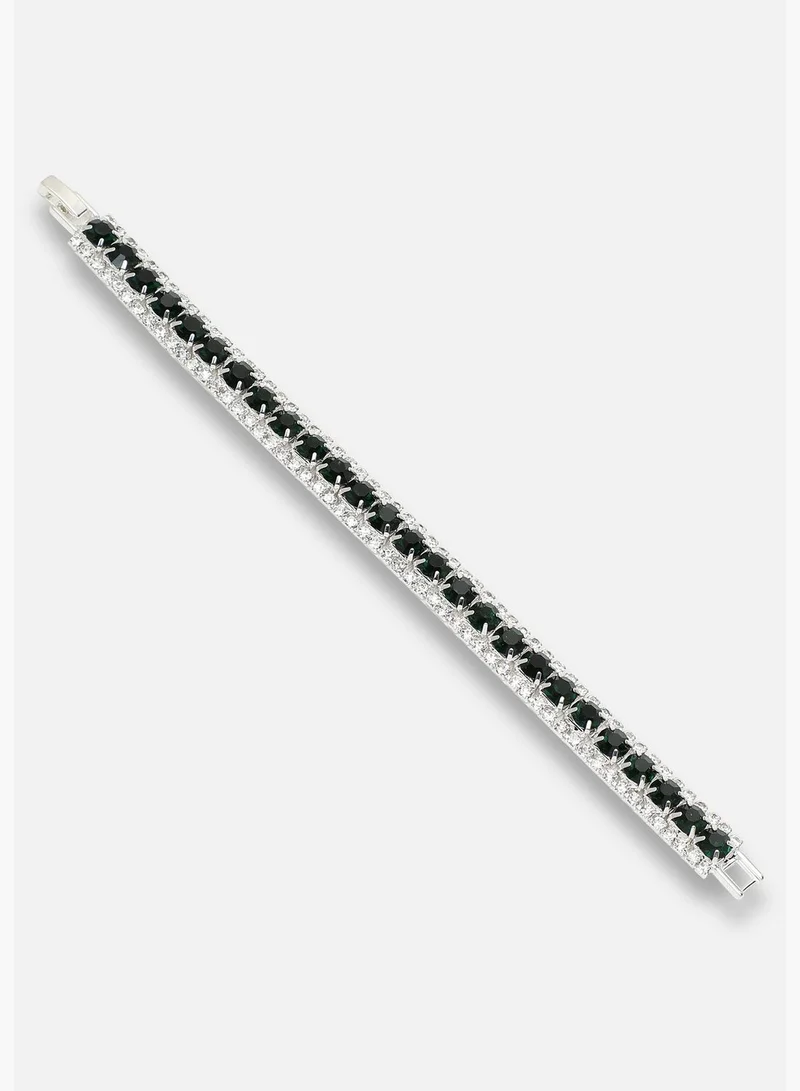 SOHI Silver Plated Party Designer Stone Bracelet For Women