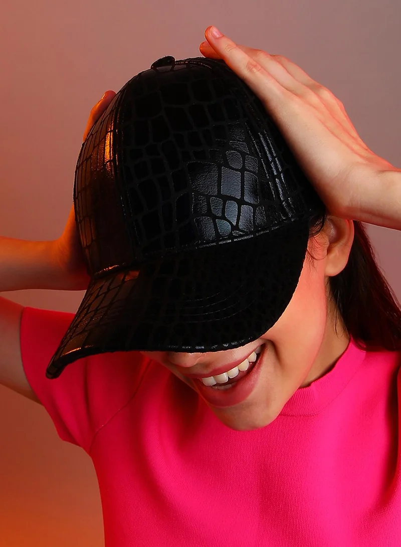 Haute Sauce Embossed Croc Baseball Cap