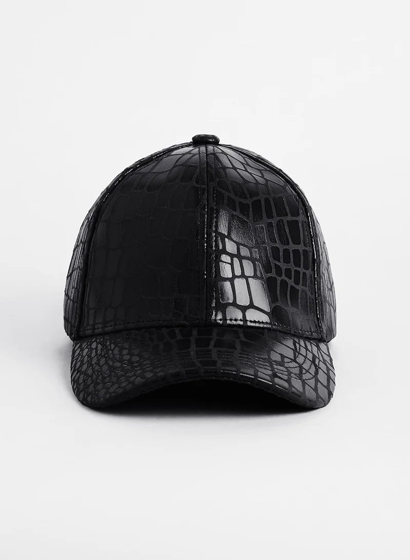 Haute Sauce Embossed Croc Baseball Cap