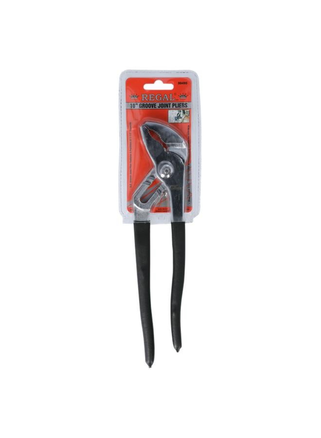 Regal Tools Drop Forged Steel Chrome Plated Groove Joint Plier Black and Silver 10inch 99495 