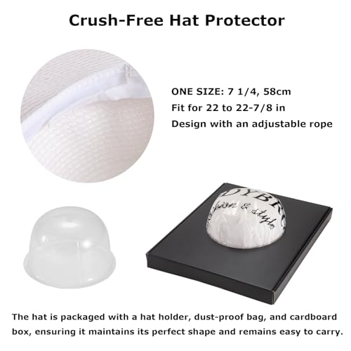 LADYBRO Beach Wide Brim Sun Hat Womens Sunhat Ladies Straw Floppy Large, White 7 1/4 - Image 2