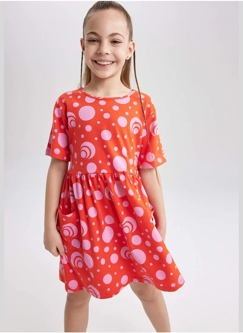 DeFacto Girl Short Sleeve Knitted Dress