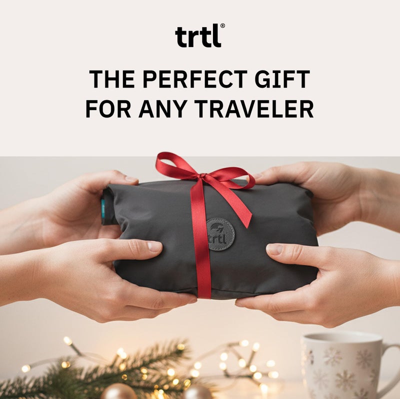 trtl Pillow - Scientifically Proven, Super Soft Neck Support Travel Pillow for Sleeping - Lightweight and Machine Washable - Ergonomic Design for Traveling on Airplanes, Cars, and Trains - Grey - Image 3