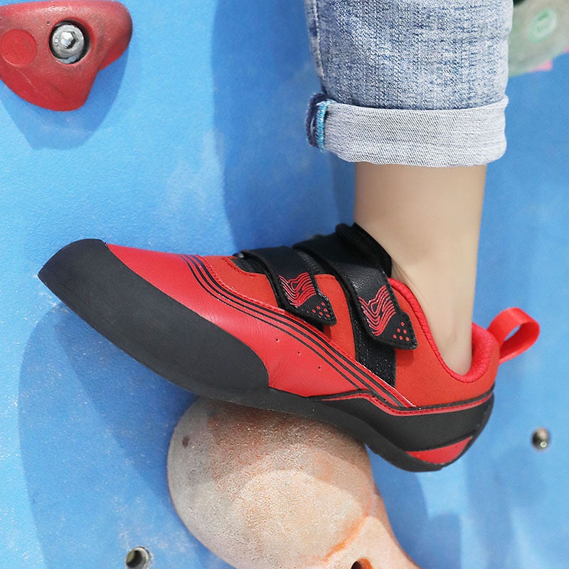 Rock climbing shoes Children's men's and women's bouldering shoes outdoor school Velcro entry indoor training shoes Sports Climbing Speed - Image 3