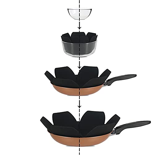 BYKITCHEN Larger & Thicker Pan Protectors, Set of 12 and 3 Different Sizes, Felt Pot Pan Separators, Pan Dividers Pads for Stacking and Protecting Your Cookware - Image 2
