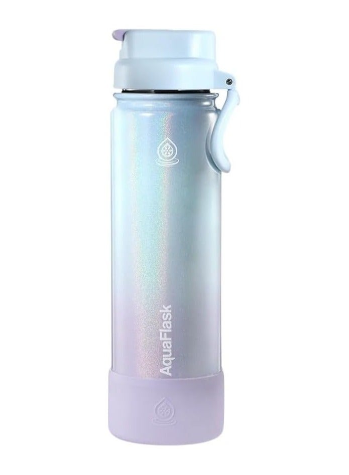 AquaFlask Candy Floss Water Bottle, 0.65L, Vacuum Insulated Stainless Steel, Double-Wall Leak-Proof Wide Mouth, Confetti Cake - Image 4