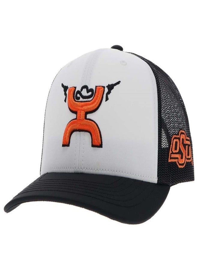 HOOEY Men's Oklahoma State University Officially Licensed Collegiate Hat (US, Numeric, 0, 8, 7382T-White/Black) - Image 1