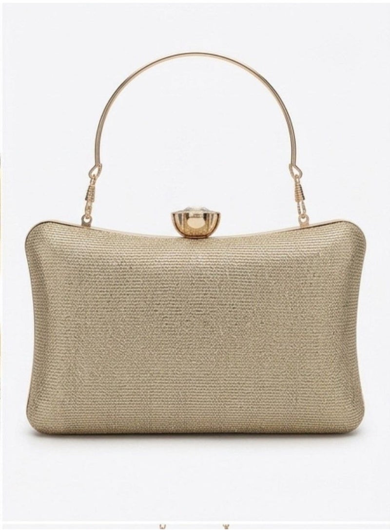 Women's handbag and crossbody bag adorned with sparkling crystal rhinestones and sequins; a perfect handbag for weddings and proms. - Image 2