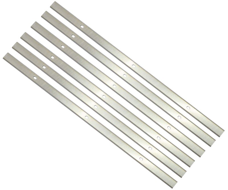 13 Inch HSS Planer Blades Knives Replacement for Grizzly G0689 Ryobi AP1300 Metabo DH330 Delta 22-580 22-549 22-555 22-590 Wen 6552 Craftsman 21743 Thickness Planer Heat Treated Double edge 6pcs