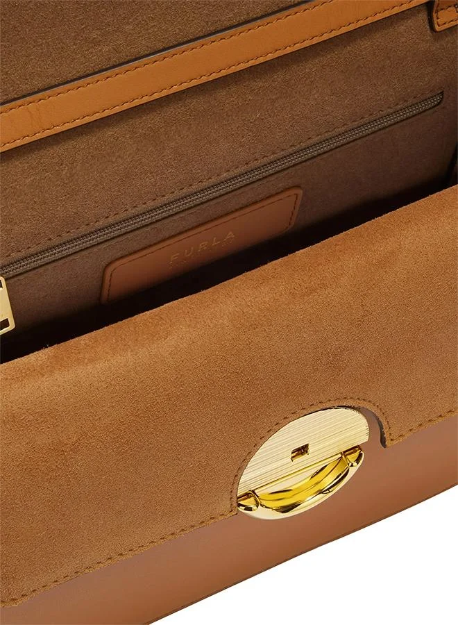 Furla Brown Sfera S Crossbody Round for Women | Best Price UAE