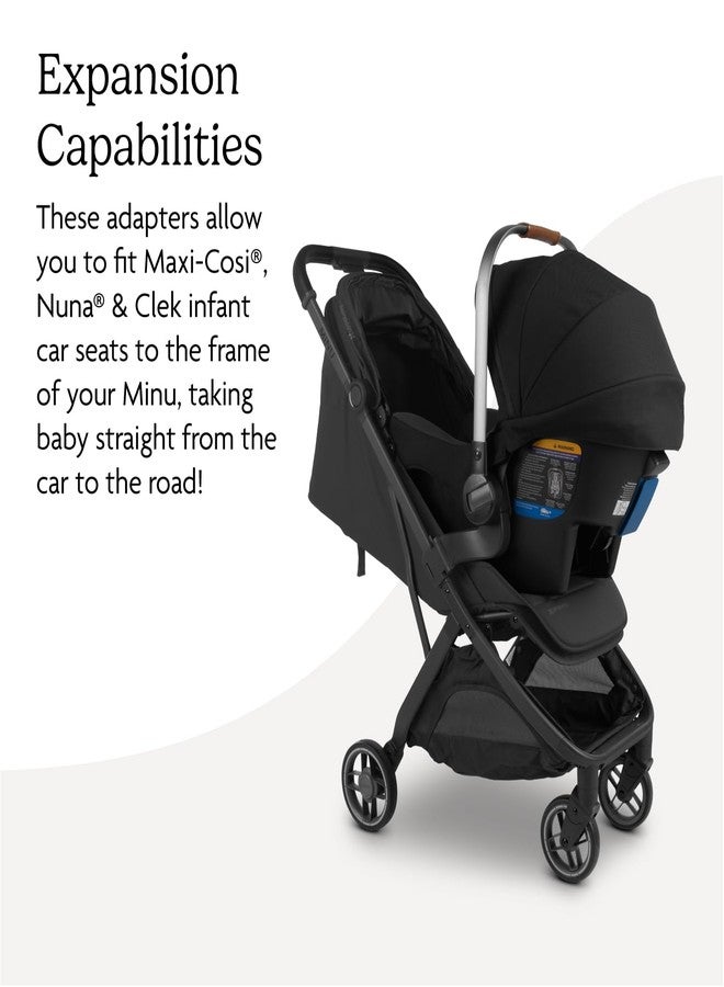 أبابيبي محول مقعد السيارة UPPAbaby لمقعد Minu V3 - متوافق مع Maxi-Cosi® و Nuna® و Clek® - تركيب سريع وآمن - زوج واحد - Image 4