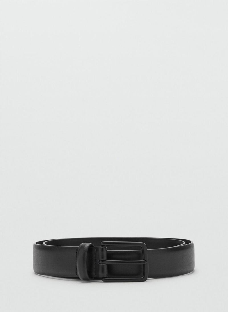 Mango Man Buckle Leather Belt  - Image 1
