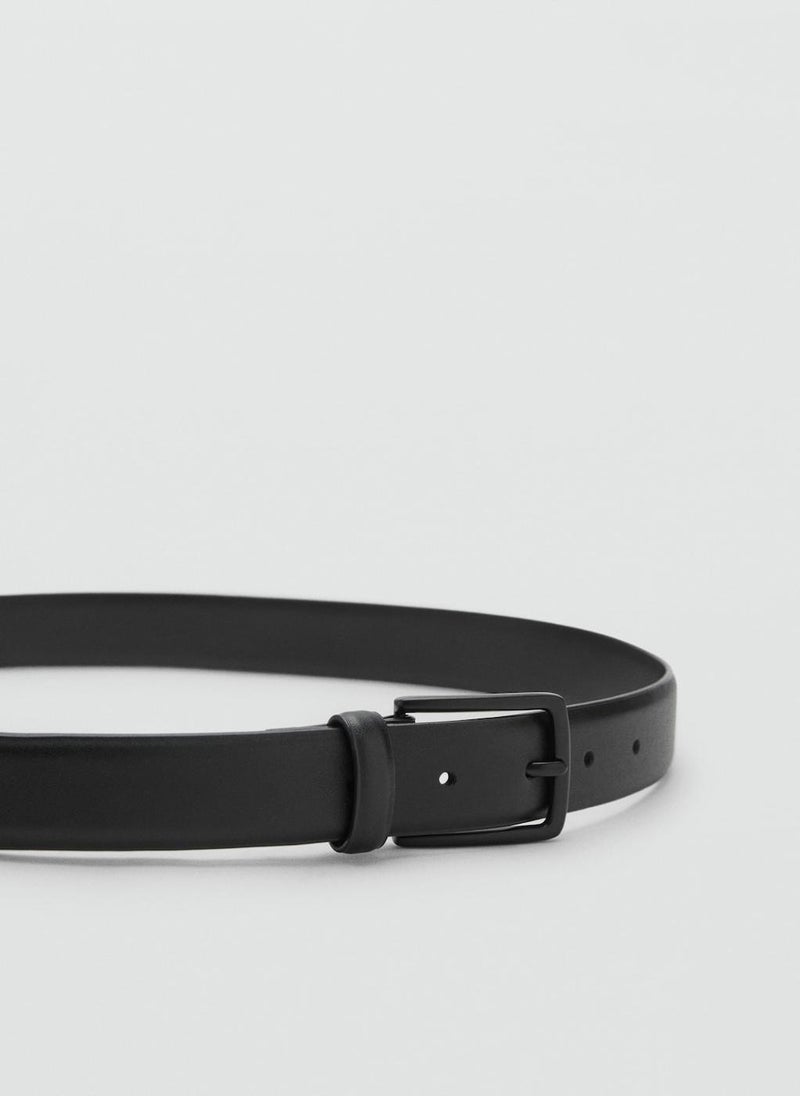 Mango Man Buckle Leather Belt  - Image 2