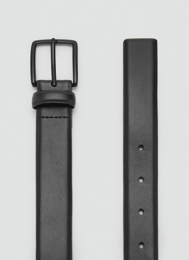 Mango Man Buckle Leather Belt  - Image 3