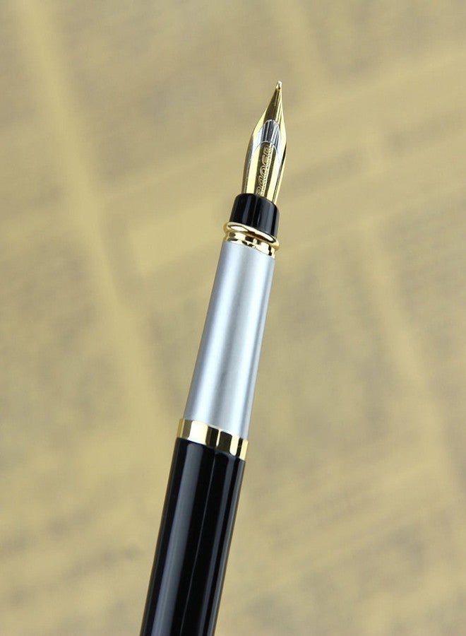 Abaj 801 Stainless Steel Fountain Pen Nib Fine (Black) - Image 2