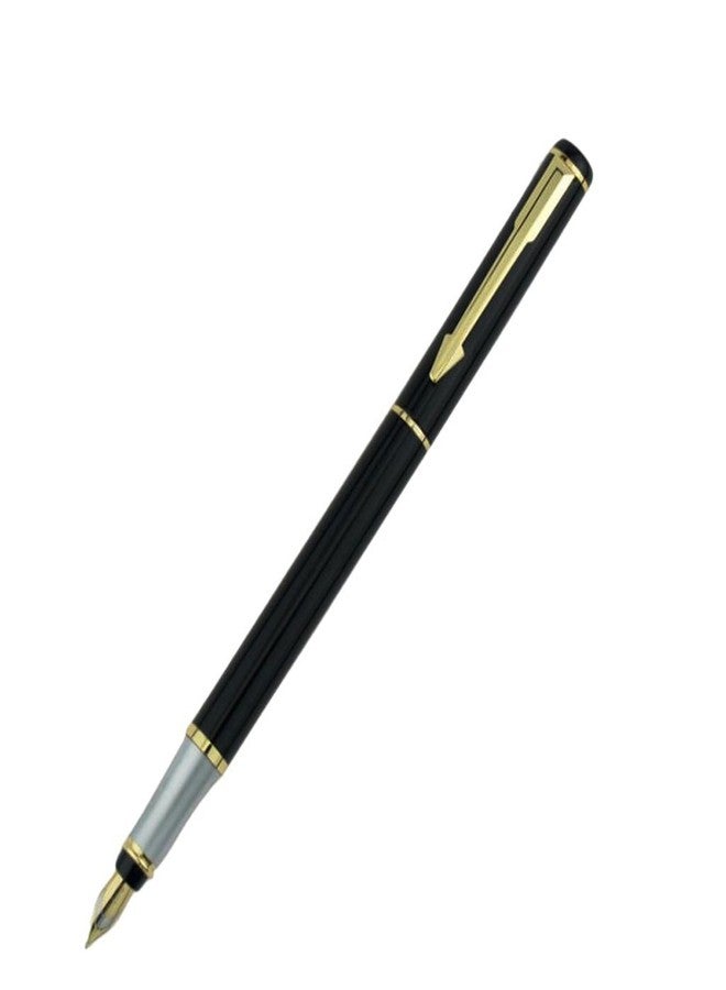 Abaj 801 Stainless Steel Fountain Pen Nib Fine (Black) - Image 1