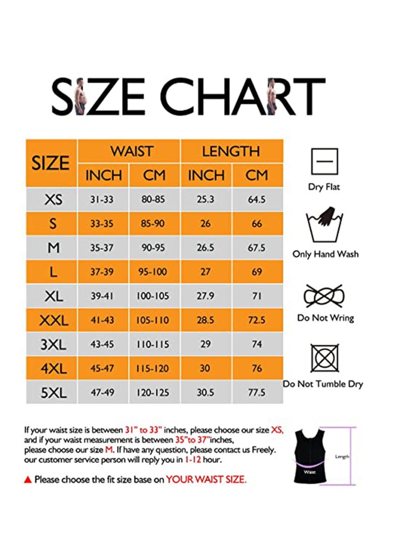 SYOSI - Sauna Heat Trapping Vest for Men, Weight Loss Sauna Suit, Sauna Shirt Workout Tank, Sweat Vest Zipper Sauna Jacket, Sauna Body Shaper Short Sleeve, Waist Trainer for Weight Loss - Image 1