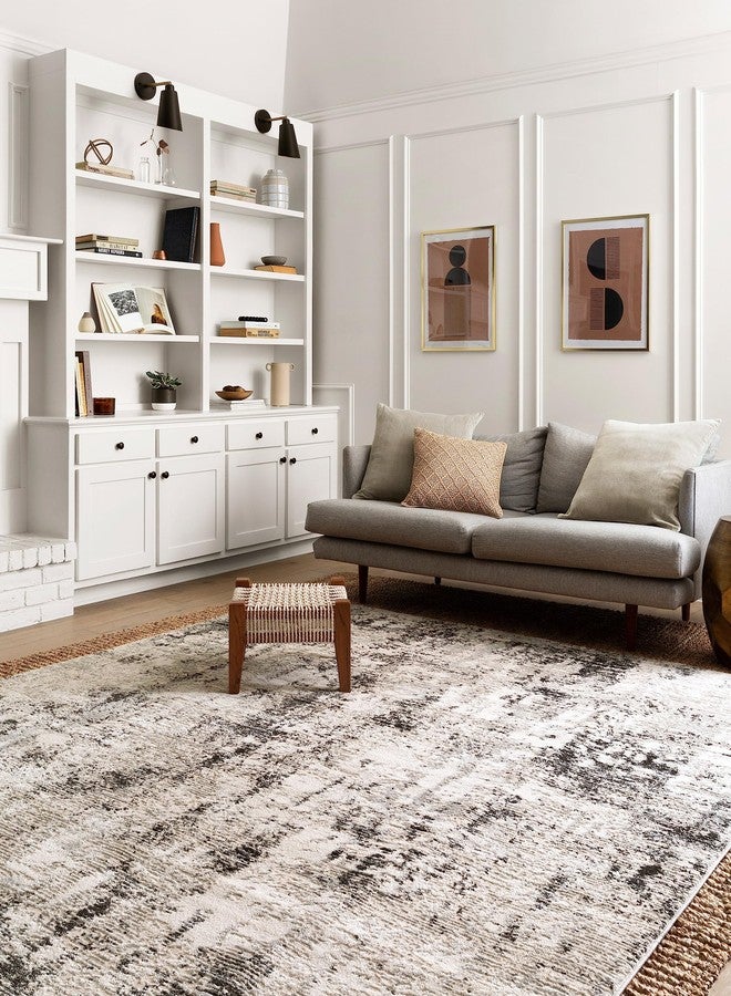 لولوي سجادة ممر من مجموعة لولوي ألكيمي ALC-04 فضي/جرافيتي، مقاس 2 قدم و8 بوصات × 10 أقدام و6 بوصات - Image 1