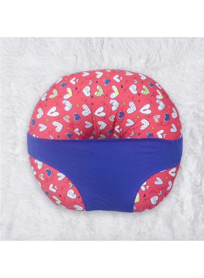 Kradyl Kroft 5In1 Baby Feeding Pillow With 100% Cotton Detachable Cover | With Belt And Baby Hoop | Breastfeeding Pillow | Nursing Pillow (Heart Story) - Image 1