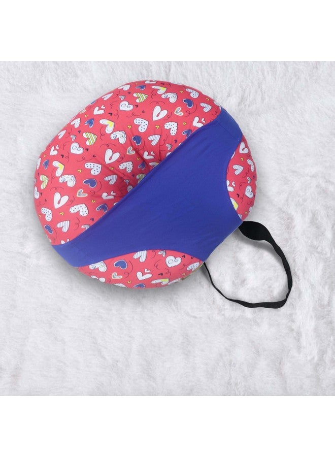 Kradyl Kroft 5In1 Baby Feeding Pillow With 100% Cotton Detachable Cover | With Belt And Baby Hoop | Breastfeeding Pillow | Nursing Pillow (Heart Story) - Image 3