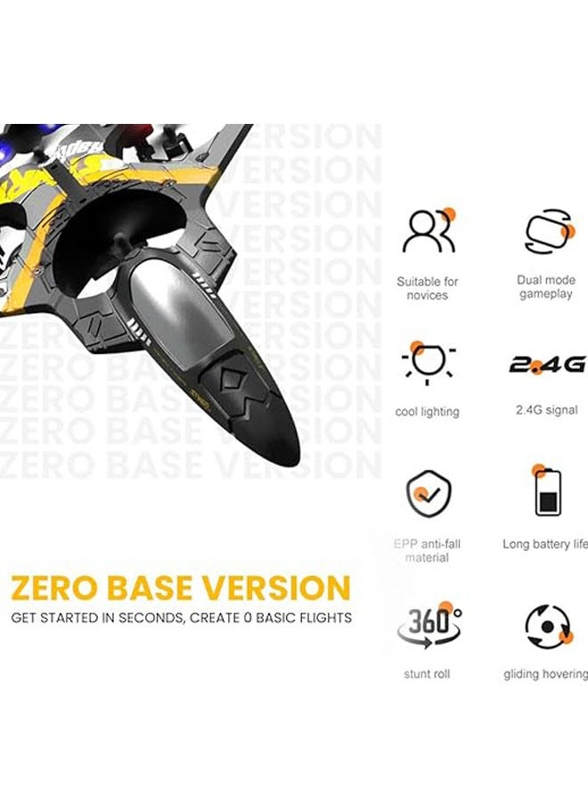 General RC Airplane, 2.4GHz Foam RC Airplane Helicopter Quadcopter Suitable for Adults and Children Rotating Drone  - Image 2