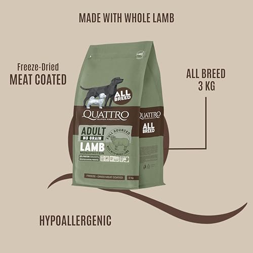 Quattro Super Premium Sensitive Dog Food - Lamb Monoprotein, 3 kg - Image 2
