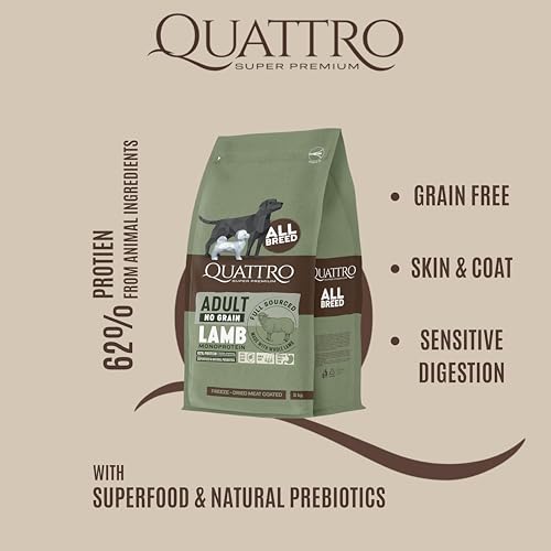 Quattro Super Premium Sensitive Dog Food - Lamb Monoprotein, 3 kg - Image 3