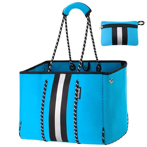 QOGiR Multipurpose Gym Beach Bag - Light Weight, Large, Sports (Sky Blue, Large) … - Image 1