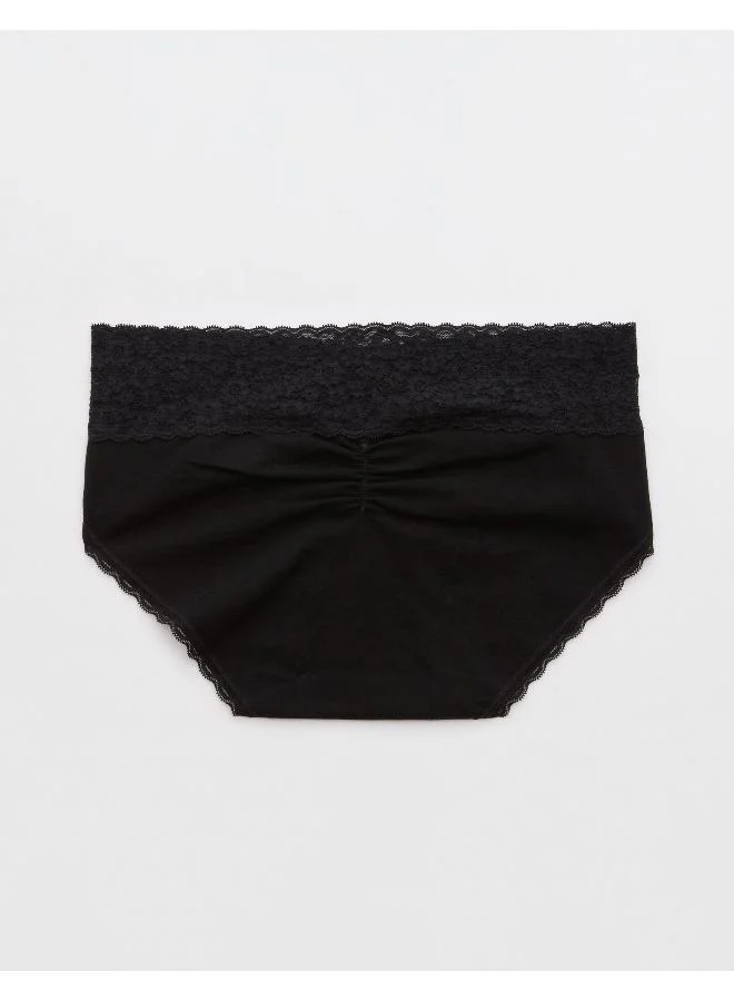 Aerie Superchill Vintage Lace Cotton Boybrief Underwear