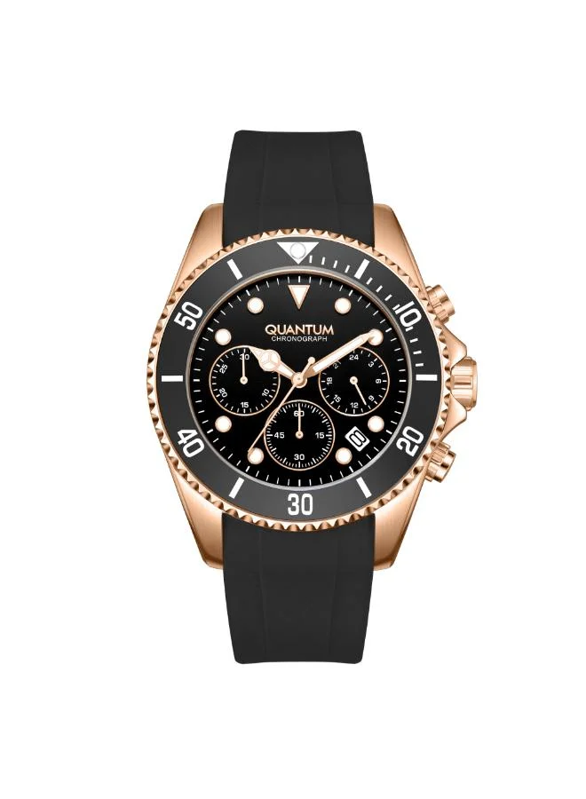 كوانتوم Men's Silicone Chronograph Watch PWG1099.451 - 44 mm