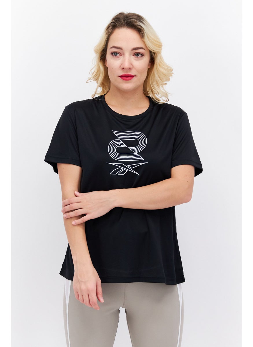 Reebok Women Sportswear Fit Training Top, Black  - Image 1