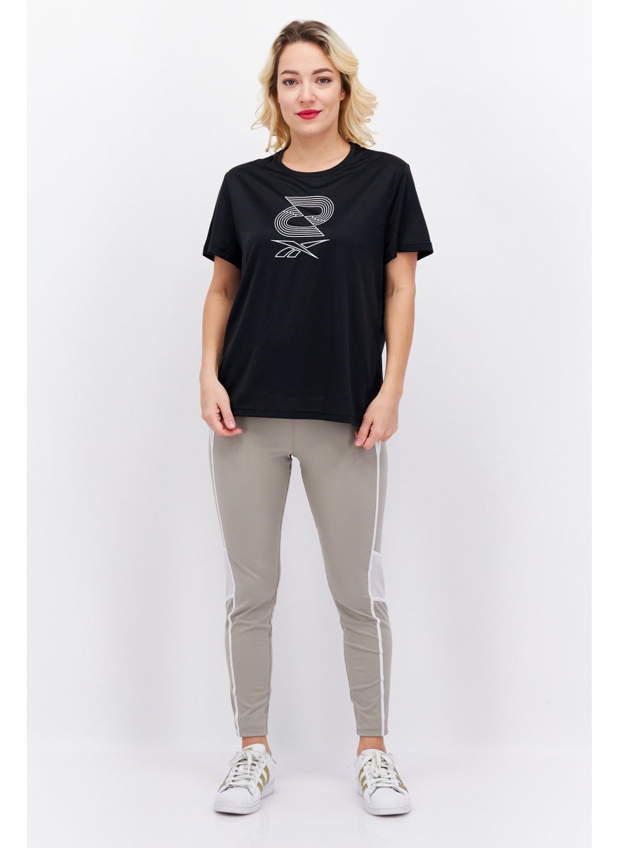 Reebok Women Sportswear Fit Training Top, Black  - Image 2