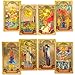 KIINO 78 Gold foil Tarot Cards with Guide Book Tarot Deck for Beginners and Professional Player with Box Tarot PVC Durable Waterproof Wrinkle Resistant - Image 2