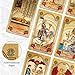 KIINO 78 Gold foil Tarot Cards with Guide Book Tarot Deck for Beginners and Professional Player with Box Tarot PVC Durable Waterproof Wrinkle Resistant - Image 3