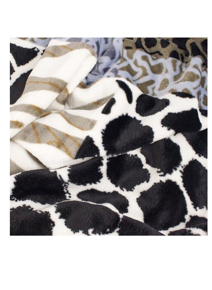 PROMASS Silky Soft Single Blanket Animal Print Flannel Throw Blanket For Sofa, 150X200cm - Image 3