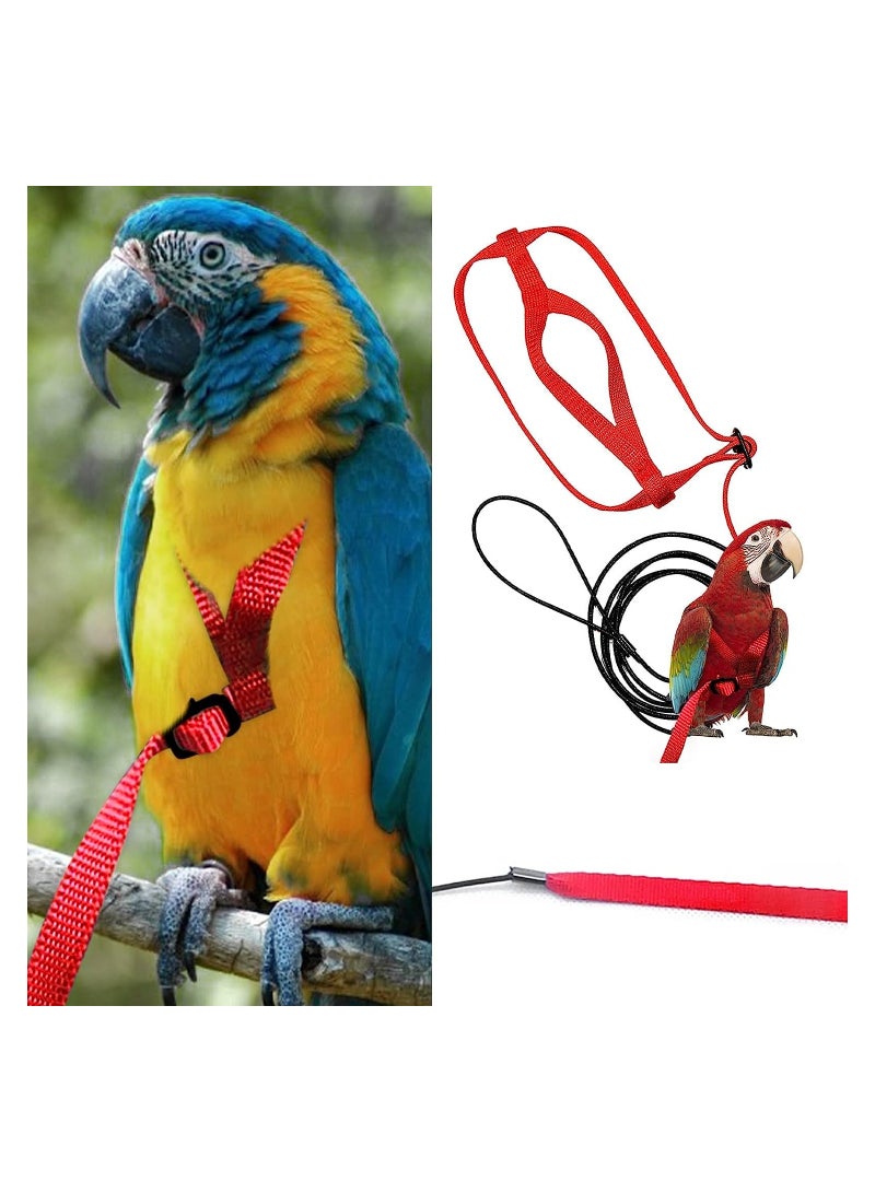 KASTWAVE Bird Training Leash Adjustable Parrot Flying Strap Rope Universal Flying Traction Lead Durable Outing Gadget Outdoor Training Toy for Birds  - Image 1