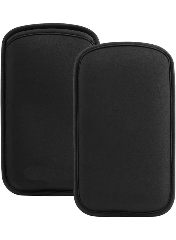 2 Pack Cell Phone Case for iPhone Air 17 Pro Max 16 15 Pro Max Samsung Galaxy S26 Ultra S25 Ultra S24 FE A15 A17 A16 A25 A35 A26 A36 Black Universal Slim Neoprene Shockproof - Image 1