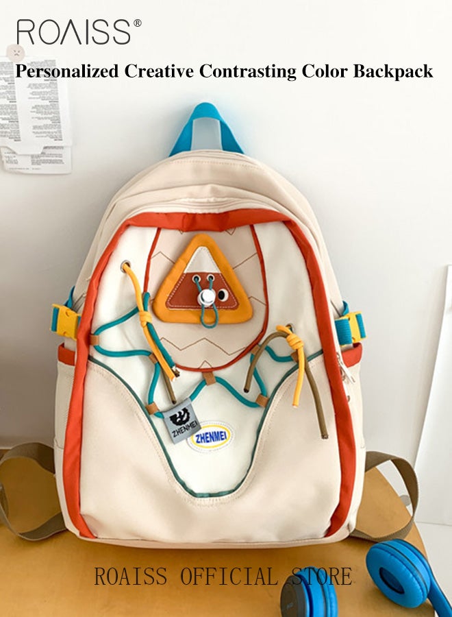 roaiss Unisex Large Capacity Backpack Multi layer Waterproof Sturdy School Bag with Smooth Zipper Closure Large Capacity Design Ideal for Student Daily Use and Travel Durable Material with Reinforced Stitching Organized Compartments for Books Laptop and Essentials - Image 4