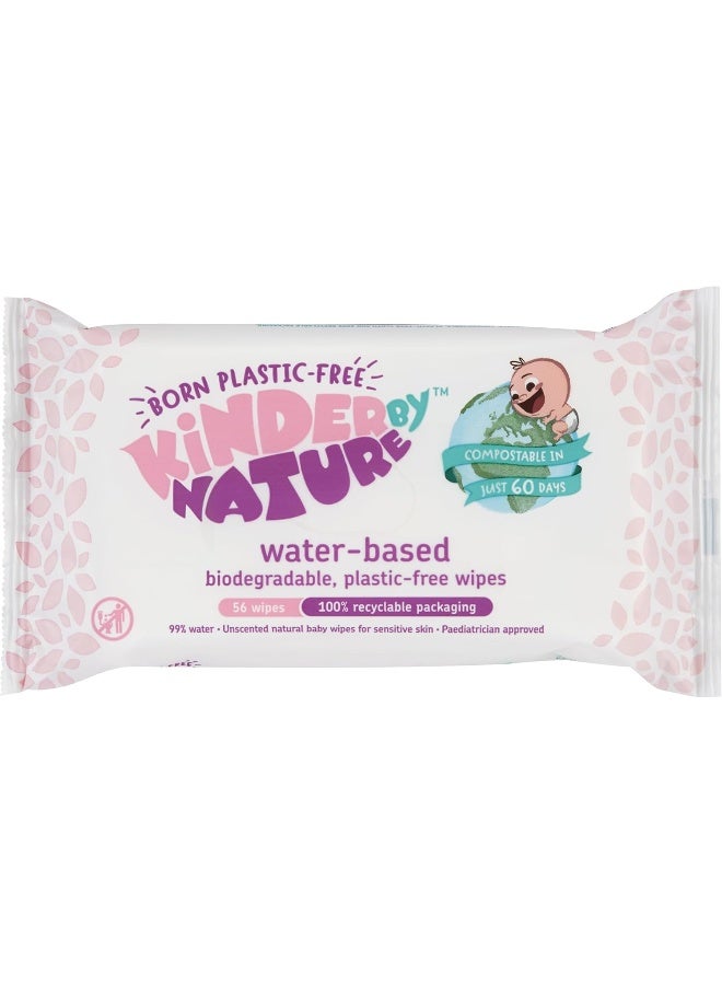 jackson reece Kinder by Nature Water-Based Baby Wipes - 56 Count (Case of 12 packs) - Image 2
