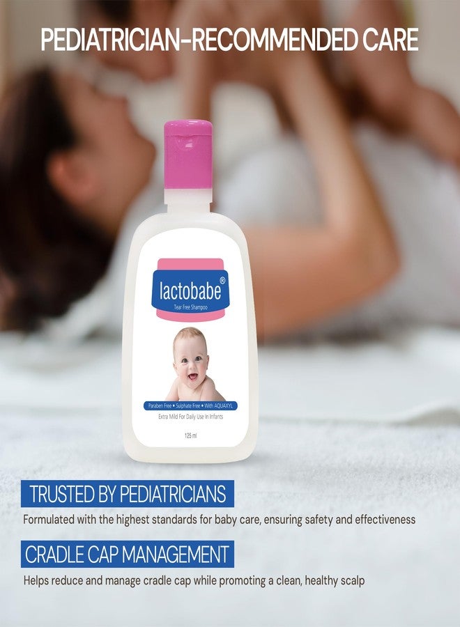 APPLE THERAPEUTICS Lactobabe Tear-Free Shampoo (125ml) | Pediatrician Prescribed Baby Shampoo with Natural Surfactant | Mild & Gentle on Baby's Scalp | Sulfate-Free, Maintains Neutral pH, No Tear Formula - Image 2