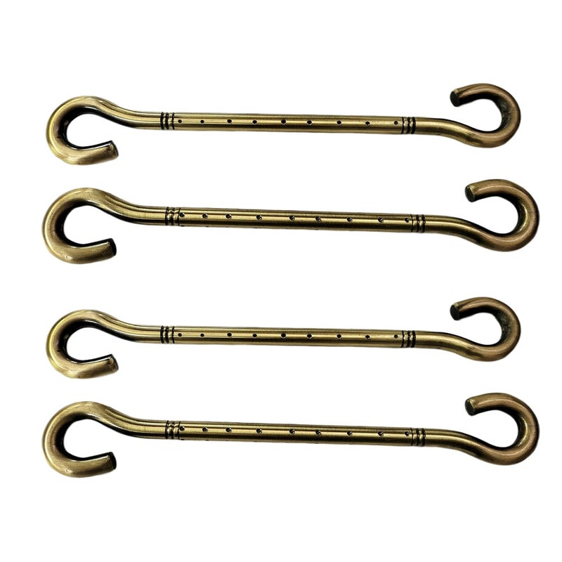nooks Stainless Steel saliya Hook and Ceiling Rod heavt Duty Hanging Accessories Set in PVD Coating Brass Finishing for Swings and jhula for Indoor Outdoor Pack of 2 - Image 1
