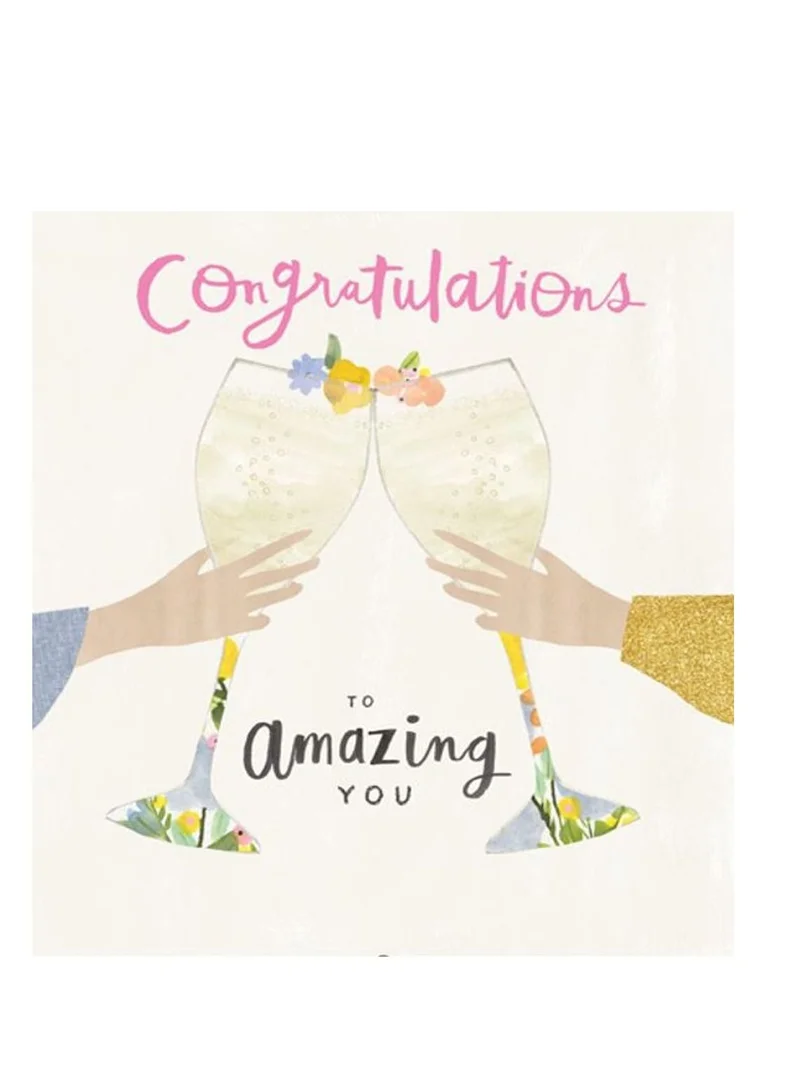 بيجمينت Glasses Congratulations Amazing You Greeting Card