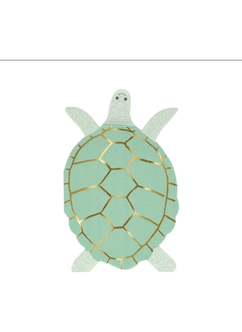Meri Meri - - Turtle Napkins - Turtle Napkins - 16 pcs - Image 1