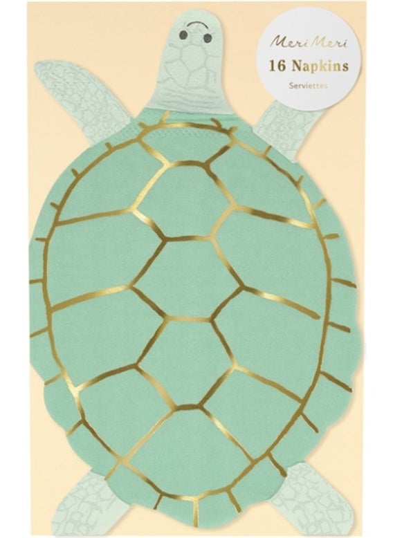 Meri Meri - - Turtle Napkins - Turtle Napkins - 16 pcs - Image 1