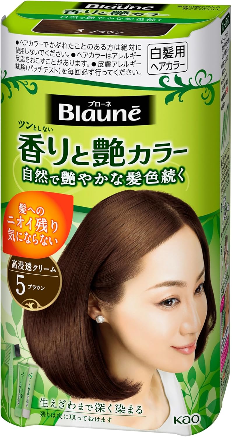 Kao Blaune Fragrant And Gloss Color Cream 5 Brown