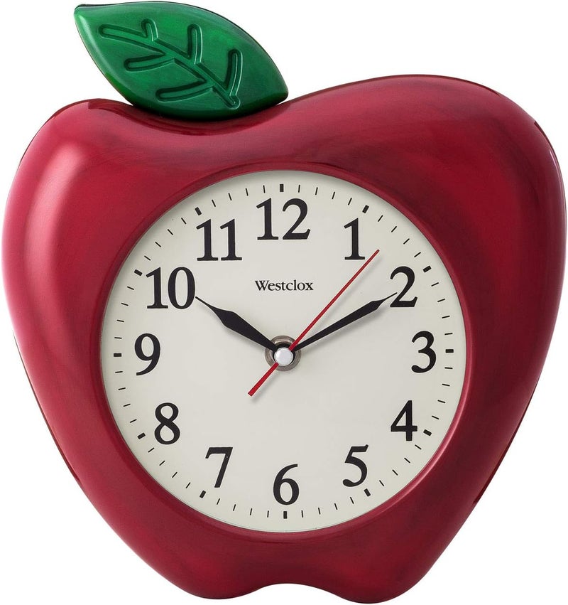 Westclox 10 3Dimensional Apple Wall Clock Model 38038A - Image 3