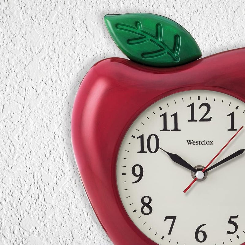Westclox 10 3Dimensional Apple Wall Clock Model 38038A - Image 4