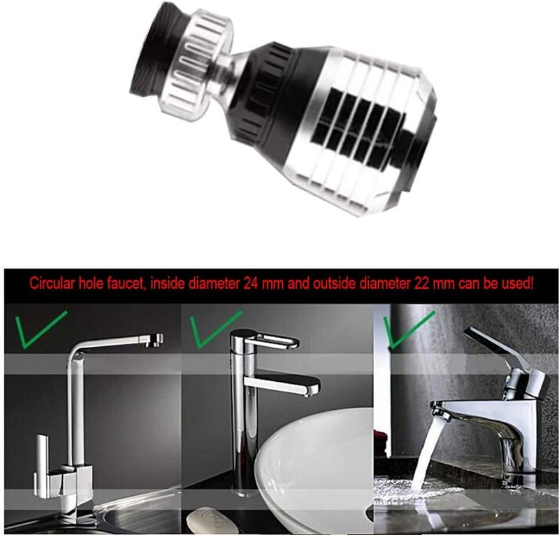 WINBOB 360 Rotate Swivel Water Saving Tap Aerator Diffuser Faucet Nozzle Filter Adapter - Image 2