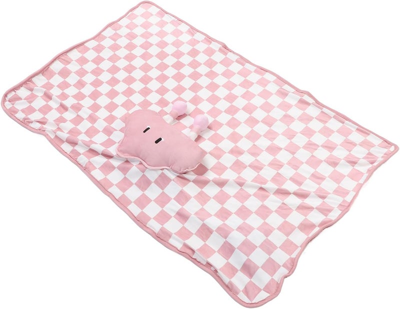 Asixxsix Heated Throw Blanket, USB Powered 10W Quick Heating Electric Blanket, Lightweight Portable Heated with Hand Pocket for Office Home Use (Khaki) (Khaki) (Pink) - Image 3