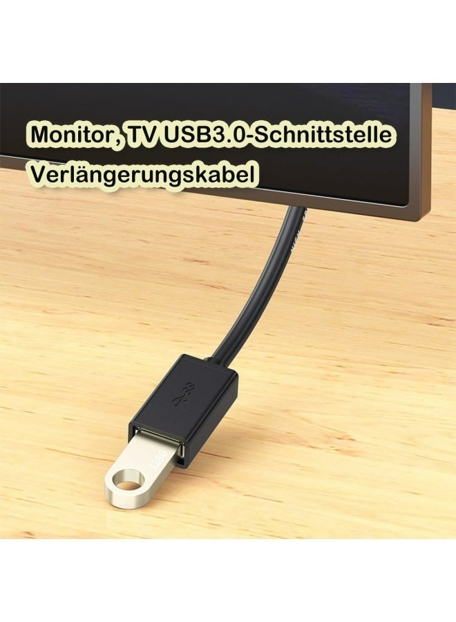 أبلينم كابل تمديد USB 3.0 بطول 3 أقدام، كابل تمديد USB 3.0 عالي السرعة من النوع A ذكر إلى النوع A أنثى لأجهزة بلاي ستيشن، وإكس بوكس، وذاكرة فلاش USB، ومحركات الأقراص الصلبة، وقارئات البطاقات، والماسحات الضوئية، والطابعات، ولوحات المفاتيح - Image 4